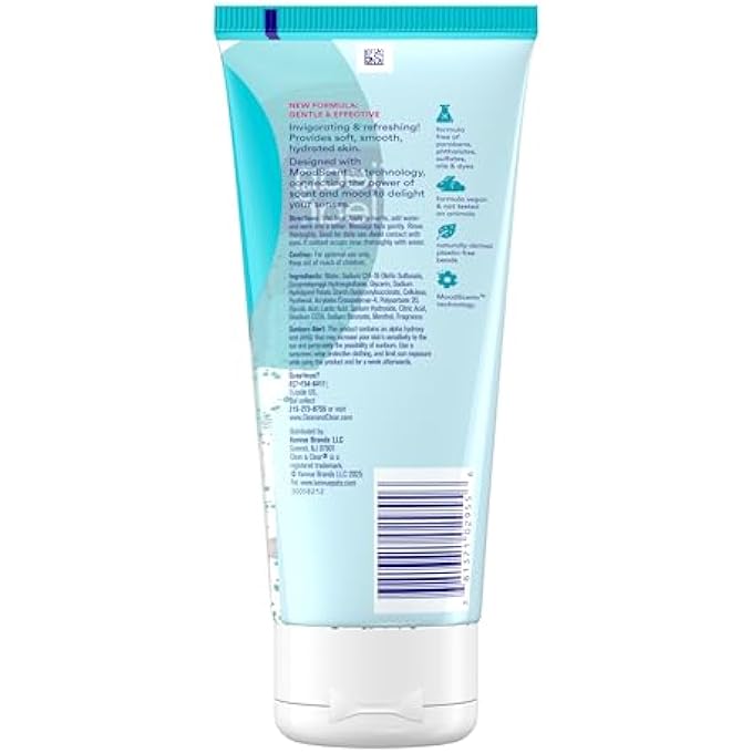 Clean & Clear OIL-FREE DEEP ACTION EXFOLIATING FACIAL SCRUB, COOLING FACE WASH FOR DEEP PORE CLEANSING, 7 OZ - Image 4